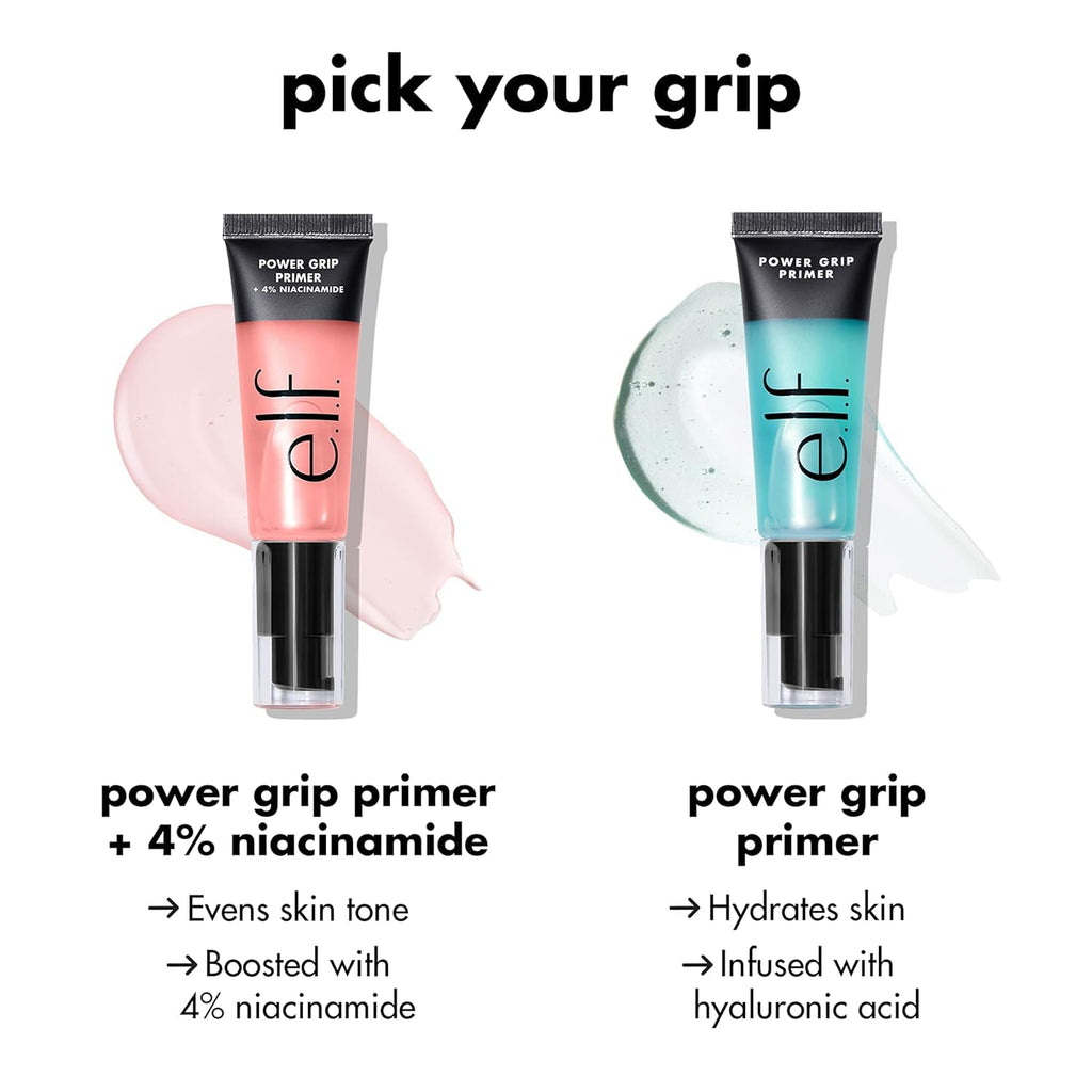 e.l.f. Power Grip Primer Jumbo, Gel-Based & Hydrating Face Primer For Smoothing Skin & Gripping Makeup, Moisturizes & Primes, 2.5 oz