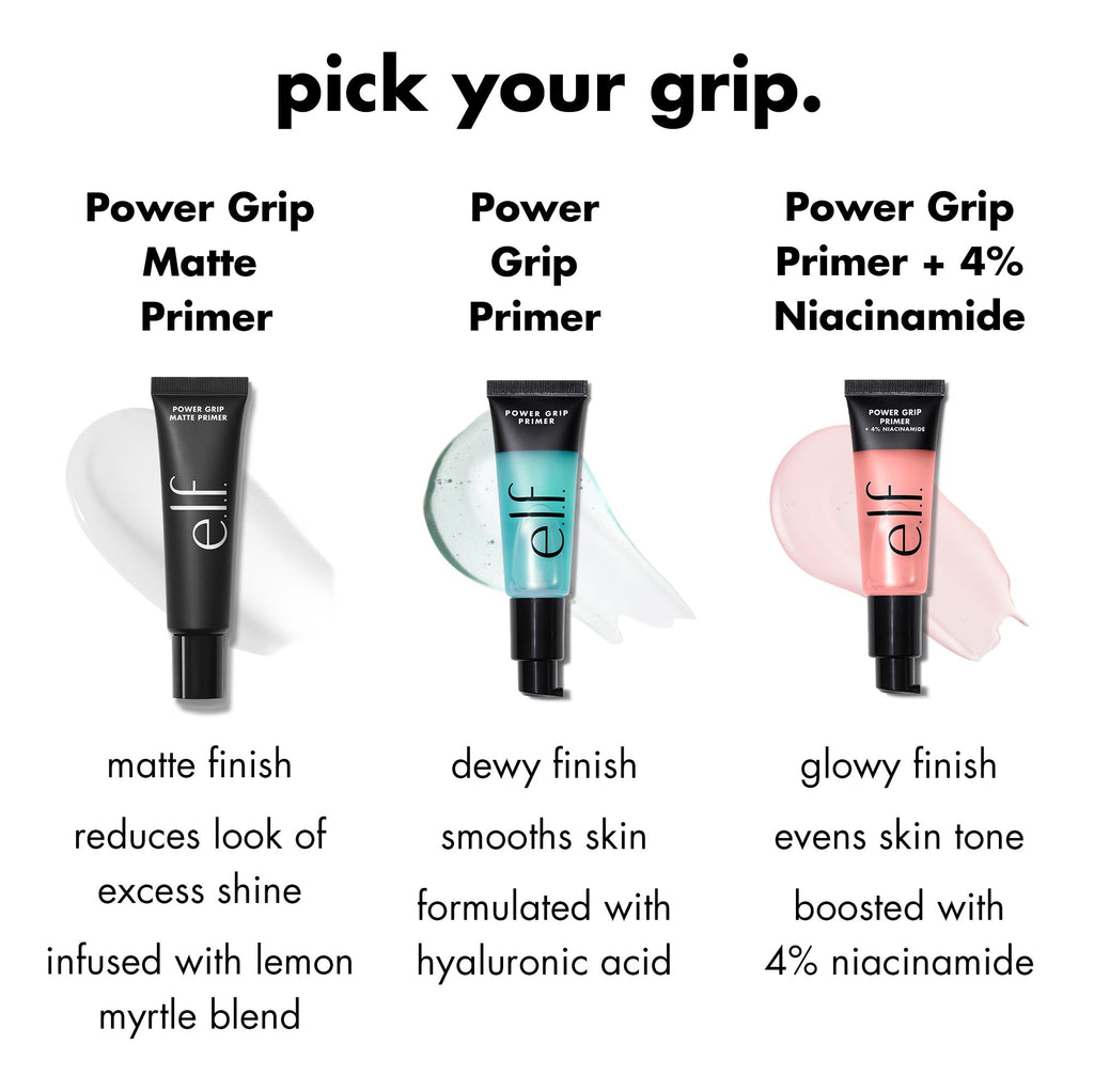 e.l.f. Power Grip Primer Jumbo, Gel-Based & Hydrating Face Primer For Smoothing Skin & Gripping Makeup, Moisturizes & Primes, 2.5 oz