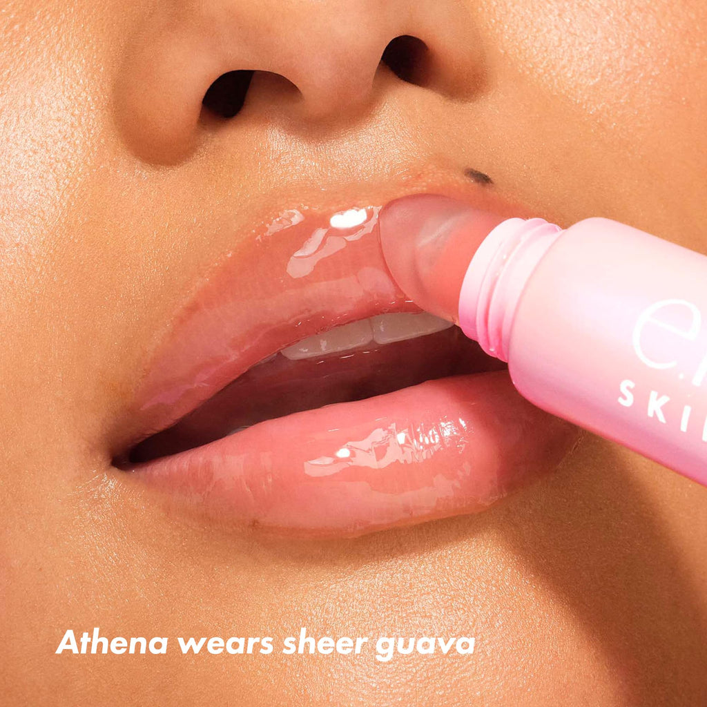 e.l.f. SKIN Thirst Burst Lip Treatment, Hydrating Lip Balm Moisturizer for Plumping & Relieving Dry Lips, Vegan & Cruelty-Free, Guava