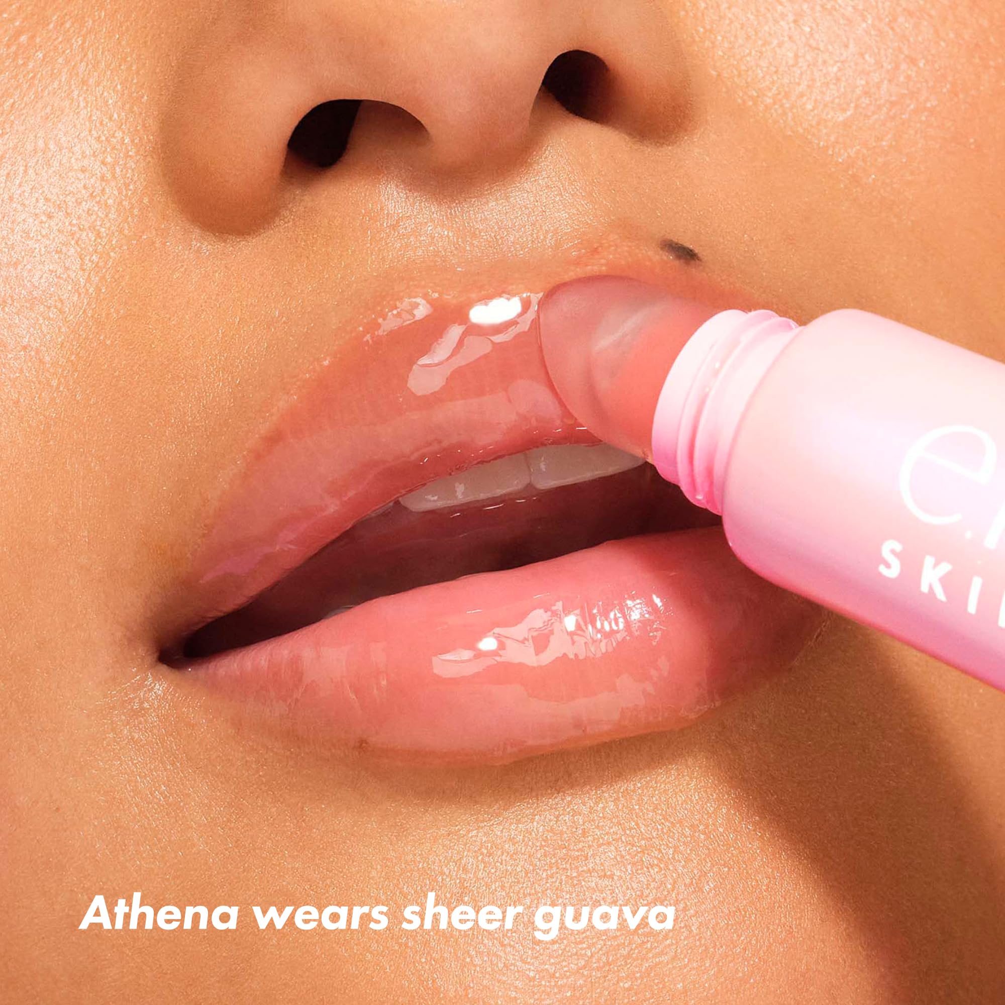 e.l.f. SKIN Thirst Burst Lip Treatment, Hydrating Lip Balm Moisturizer for Plumping & Relieving Dry Lips, Vegan & Cruelty-Free, Guava